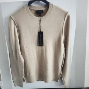 Truth by Republic Large Long Sleeve Beige Crewneck Sweater